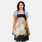 BINDI MINGSIE Cream Chow All-over Print Schürze (Getragen)