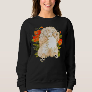 BINDI MINGSIE Creme Chow-FRONT Design-Stil Sweatshirt