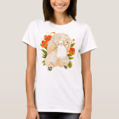 BINDI MINGSIE Creme Chow-FRONT Design-Stil T-Shirt (Vorderseite)