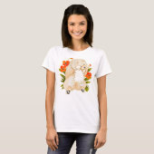 BINDI MINGSIE Creme Chow-FRONT Design-Stil T-Shirt (Vorne ganz)