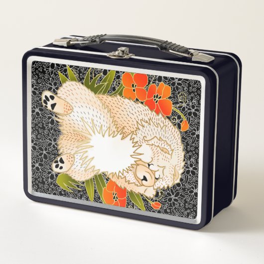 BINDI MINGSIE Creme Chow Metal Lunchbox (Vorderseite)