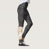 BINDI MINGSIE Creme schaut Leggings hinten an (Rechts)