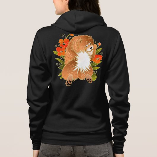 BINDI MINGSIE Red Chow- BACK & FRONT DESIGN Hoodie (Rückseite)