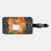 BINDI MINGSIE rote Gepäckmarke Gepäckanhänger (Rückseite horizontal)