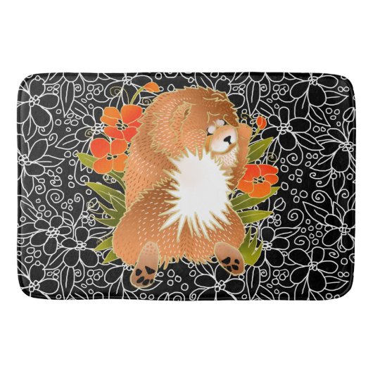 BINDI MINGSIE rotes Schokolade oder Badematte (Vorderseite)