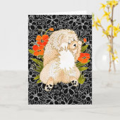 BINDI MINGSIE Sahnechow-chow Grußkarten Karte (Gelbe Blume)