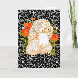 BINDI MINGSIE Sahnechow-chow Grußkarten Karte