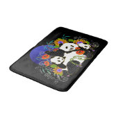 BINDI PANDAS-Anpassen der Hintergrundfarbe Badematte (Schrägansicht)