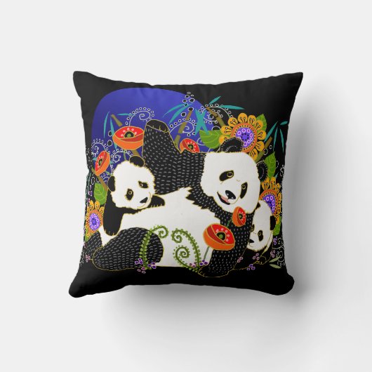 BINDI PANDAS Kissenverändern Hintergrundfarbe Kissen (Rückseite)