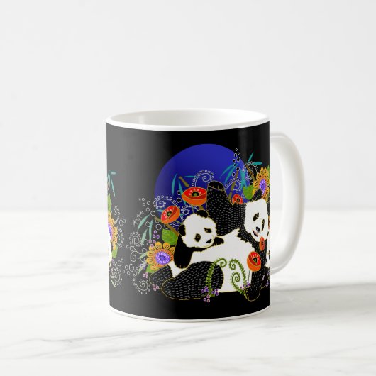 BINDI PANDAS Tasse - Stil auswählen (VorderseiteRechts)