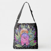 BINDI PLAYDATE Chow-Chow crossbody oder Tragetaschen Mit Langen Trägern (Rückseite)