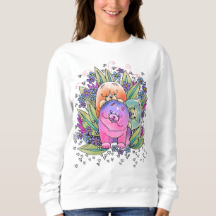 BINDI PLAYDATE Chow-Chow Hemden wählen Art und Sweatshirt