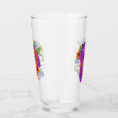 BINDI ROUGH CHOW 16 oz Glasdesign vorne & hinten Glas (Links)
