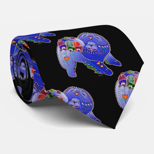 BINDI ROUGH CHOW - Designer-Krawatte Krawatte (Gerollt)