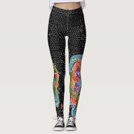 BINDI Sea Otters Leggings...Blick auf Krabbe auf a Leggings