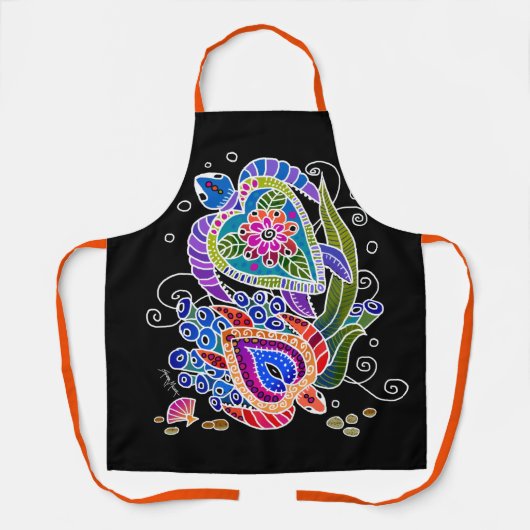 BINDI SEA TURTLES All-over Print Schürze (Vorderseite)