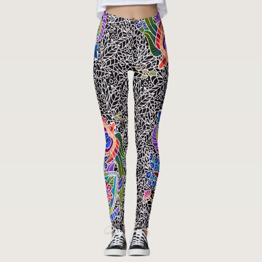 BINDI SEA TURTLES - Leggings über Muster (Vorderseite)