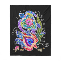 BINDI SEATURTLES Fleece-Decken in 3 Größen