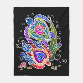 BINDI SEATURTLES Fleece-Decken in 3 Größen Fleecedecke