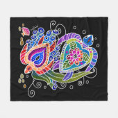 BINDI SEATURTLES Fleece-Decken in 3 Größen Fleecedecke (Vorderseite (Horizontal))