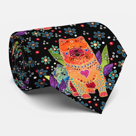 BINDI SMOOTH CHOW - Designer-Krawatte Krawatte (Gerollt)