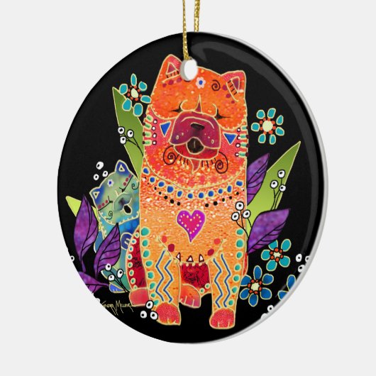 BINDI SMOOTH Chow ORNAMENT (Links)