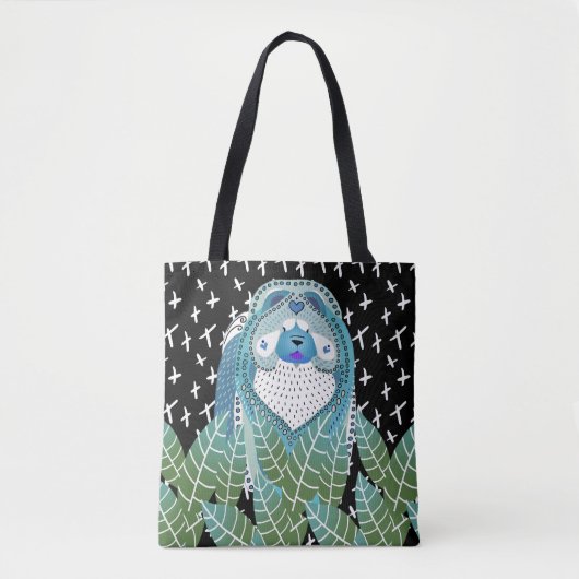 BINDI SOPHIE blaue Chow-Chow Tasche oder (Vorderseite)