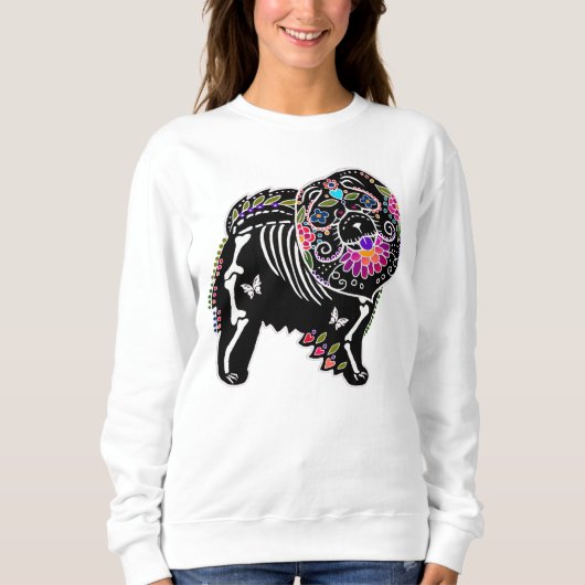 BINDI SUGARSKULL Chow dog - CHOOSE style Sweatshirt (Vorderseite)