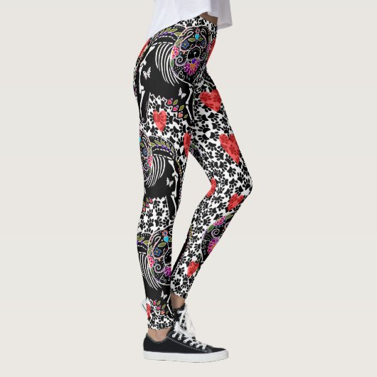 BINDI SUGARSKULL Chow - LEGGINGS (Rechts)