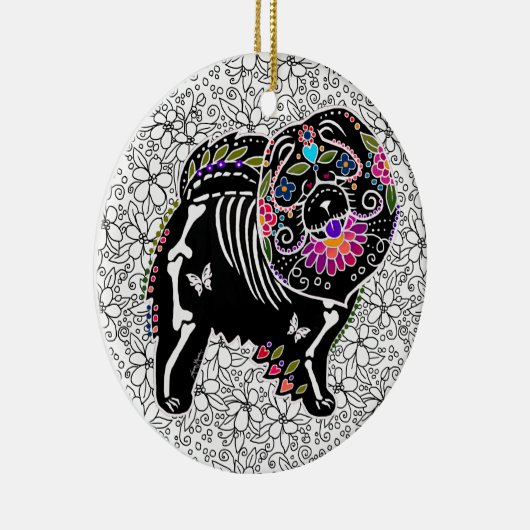 BINDI SUGARSKULL Chow - Ornament (Rechts)