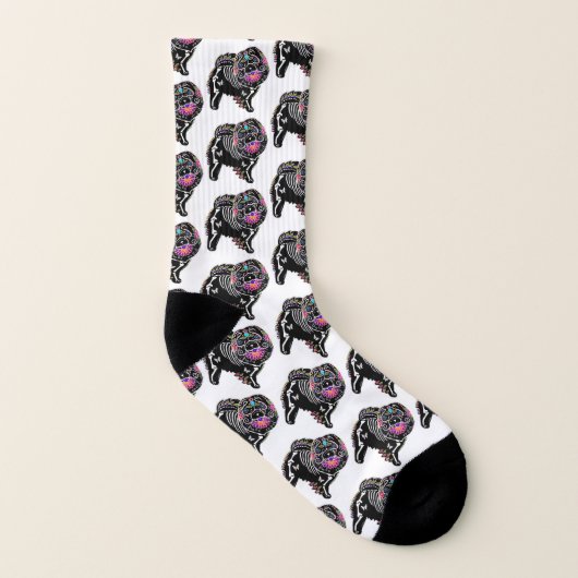 BINDI SUGARSKULL Chow - Socken (Rechts - Außen)
