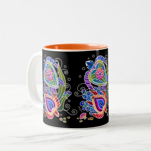 BINDI TURTLE Tasse wählen Hintergrund und Stil (Vorderseite Links)