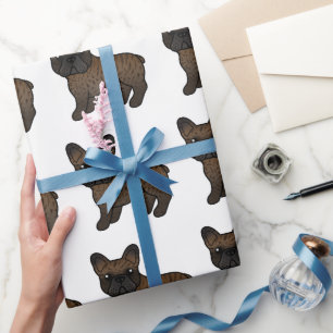 Bindle French Bulldog Niedlich Cartoon Dog Muster Geschenkpapier