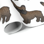 Bindle French Bulldog Niedlich Cartoon Dog Muster Geschenkpapier (Rolleneckpunkt)