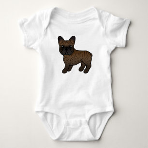 Bindle French Bulldog Niedlicher Cartoon Dog Baby Strampler