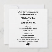 Bindung des Knoten-Verlobungs-Party Einladung (Rückseite)