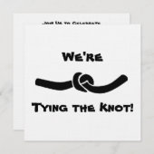 Bindung des Knoten-Verlobungs-Party Einladung (Vorne/Hinten)