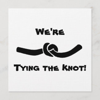 Bindung des Knoten-Verlobungs-Party Einladung