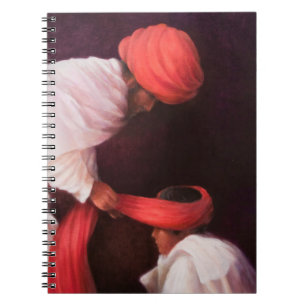 Bindung eines Turbans 2010 Notizblock