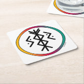 Bindungspapier-Untersetzer für Erfolg und Wohlstan Rechteckiger Pappuntersetzer (angewinkelt)