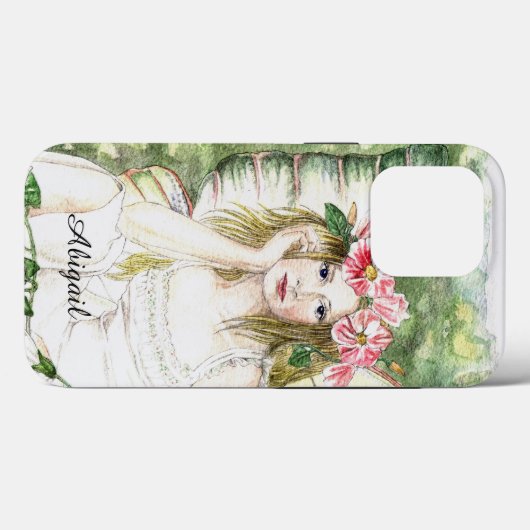 Bindweed Blume Fairy iPhone Case (Rückseite (Horizontal))