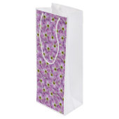 Bindweed Seamless Pattern Geschenktüte Für Weinflaschen (Rückseite Schrägansicht)