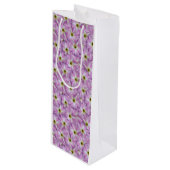 Bindweed Seamless Pattern Geschenktüte Für Weinflaschen (Vorderseite Schrägansicht)