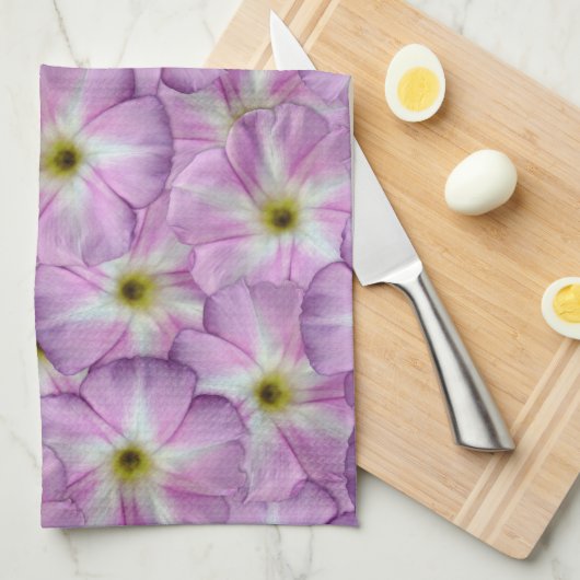 Bindweed Seamless Pattern Geschirrtuch (Viertel Falte)