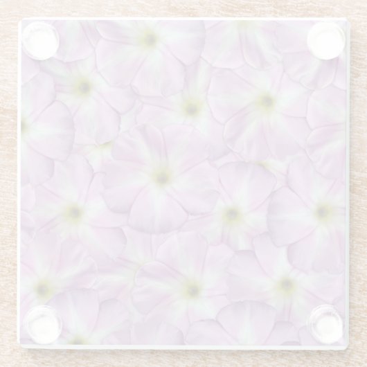 Bindweed Seamless Pattern Glasuntersetzer (Rückseite)