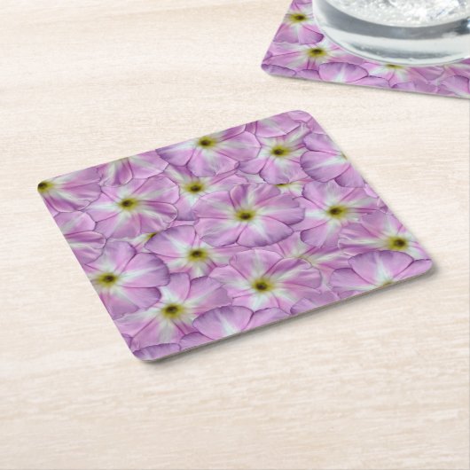 Bindweed Seamless Pattern Rechteckiger Pappuntersetzer (angewinkelt)