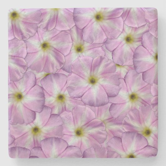 Bindweed Seamless Pattern Steinuntersetzer (Vorderseite)