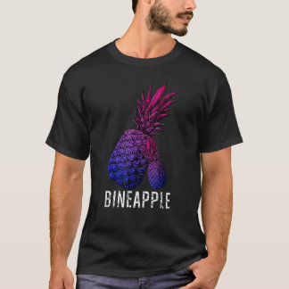 Bineapple Ananas Bisexueller Stolz Bisexualität Fl T-Shirt