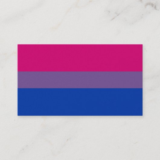 BiNet USA bisexuelle Visitenkarte (Vorderseite)