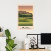 Binevenagh AONB Travel Poster (Heimbüro)